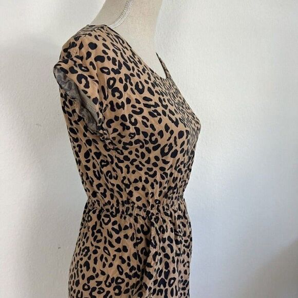 Pink Republic Women’s Animal Cheetah Print Summer Mini Dress Lightweight Size XS - Picture 3 of 12